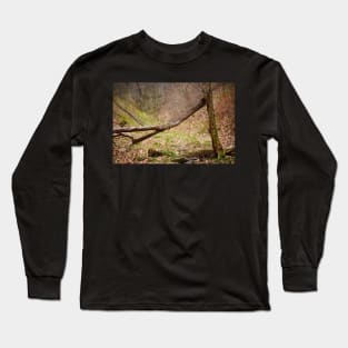 Fallen trees in a forest on springtime Long Sleeve T-Shirt